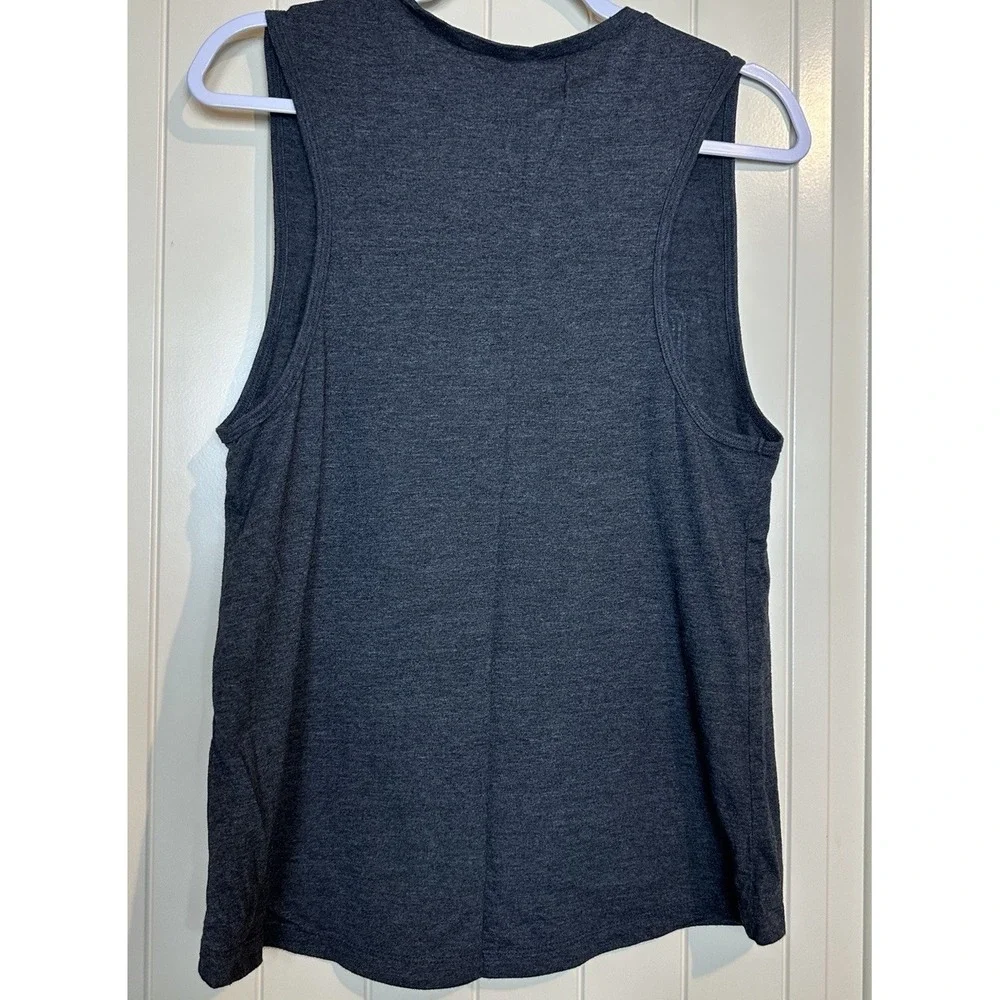 'Merica American USA gray sleeveless tank top‎ t-shirt sz L Bella Canvas GUC